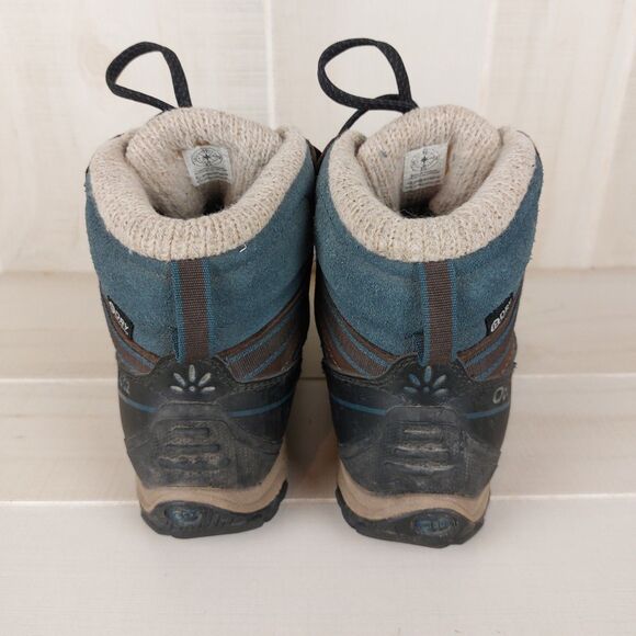 Oboz Juniper Mid B-Dry Hiking Boots Women's 7.5 Brown Waterproof Insulated 200g - Picture 6 of 9